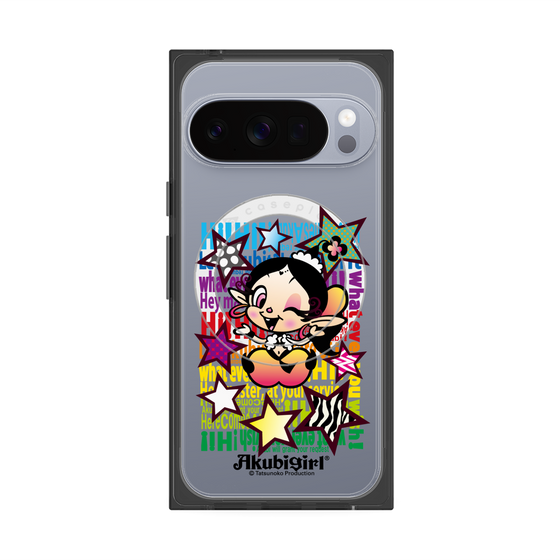 プレミアムスクエアケース with Pixelsnap［ アクビガール - スター ］