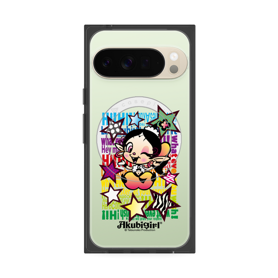 プレミアムスクエアケース with Pixelsnap［ アクビガール - スター ］