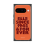 プレミアムスクエアケース with Pixelsnap［ ELLE - オレンジ ］