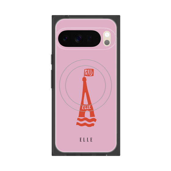 プレミアムスクエアケース with Pixelsnap［ ELLE - PARIS ］