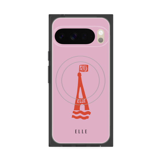 プレミアムスクエアケース with Pixelsnap［ ELLE - PARIS ］