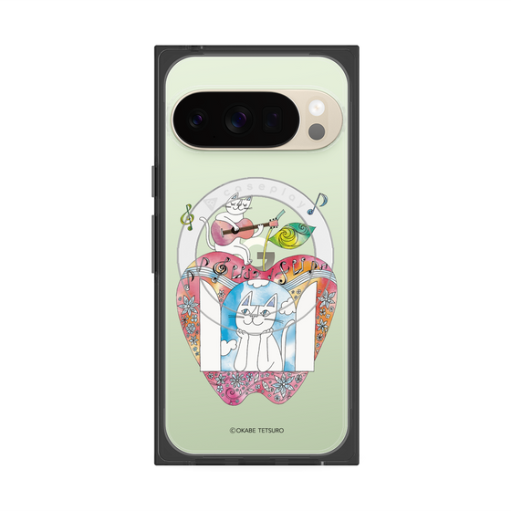 プレミアムスクエアケース with Pixelsnap［ おかべてつろう - きみの心が聴こえてくるよ ］