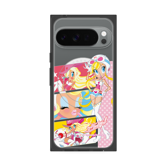 プレミアムスクエアケース with Pixelsnap［ マッハガール - コミック風 ］