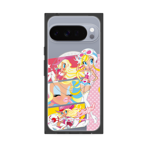 プレミアムスクエアケース with Pixelsnap［ マッハガール - コミック風 ］