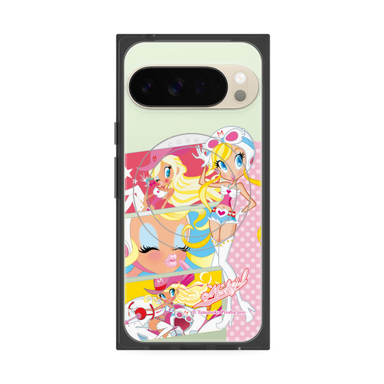 プレミアムスクエアケース with Pixelsnap［ マッハガール - コミック風 ］