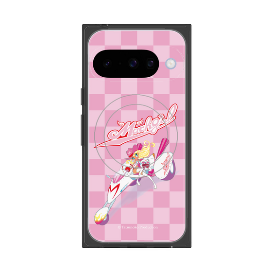プレミアムスクエアケース with Pixelsnap［ マッハガール - チェック ］