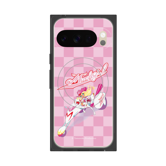 プレミアムスクエアケース with Pixelsnap［ マッハガール - チェック ］