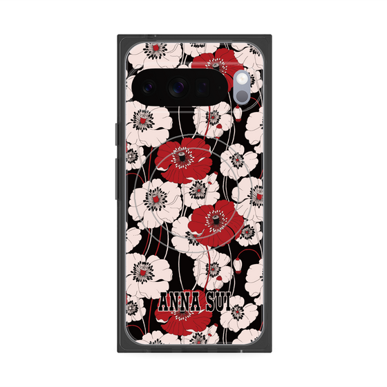 プレミアムスクエアケース with Pixelsnap［ ANNA SUI - ポピー ］