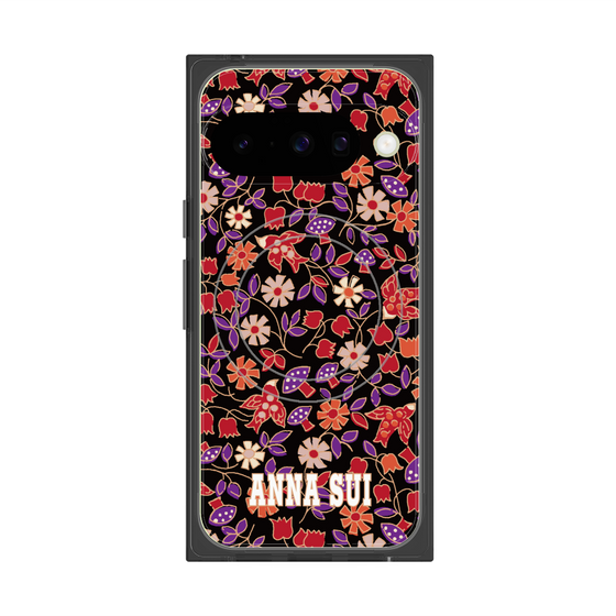 プレミアムスクエアケース with Pixelsnap［ ANNA SUI - ワイルドフラワー ］