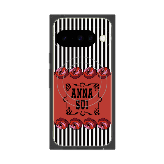 プレミアムスクエアケース with Pixelsnap［ ANNA SUI - ローズ ］