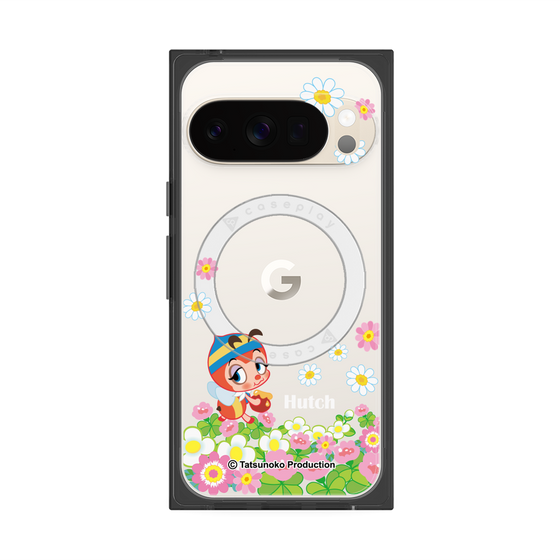 プレミアムスクエアケース with Pixelsnap［ 昆虫物語 みなしごハッチ - 花 ］