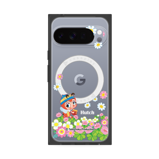 プレミアムスクエアケース with Pixelsnap［ 昆虫物語 みなしごハッチ - 花 ］