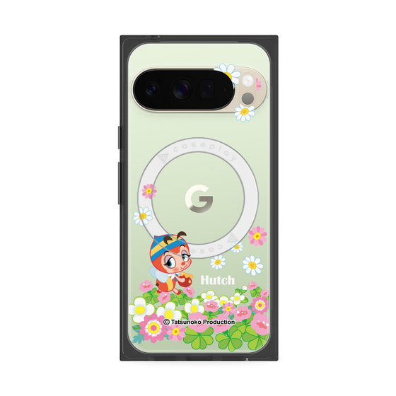 プレミアムスクエアケース with Pixelsnap［ 昆虫物語 みなしごハッチ - 花 ］