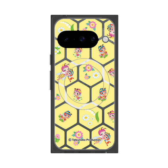 プレミアムスクエアケース with Pixelsnap［ 昆虫物語 みなしごハッチ - ハニカム ］