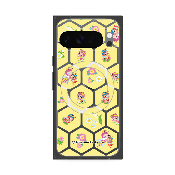 プレミアムスクエアケース with Pixelsnap［ 昆虫物語 みなしごハッチ - ハニカム ］