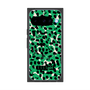 プレミアムスクエアケース with Pixelsnap［ ELLEgirl - レオパード - Green ］