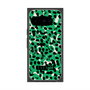 プレミアムスクエアケース with Pixelsnap［ ELLEgirl - レオパード - Green ］