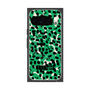 プレミアムスクエアケース with Pixelsnap［ ELLEgirl - レオパード - Green ］