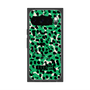 プレミアムスクエアケース with Pixelsnap［ ELLEgirl - レオパード - Green ］