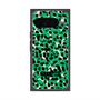 プレミアムスクエアケース with Pixelsnap［ ELLEgirl - レオパード - Green ］