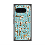 プレミアムスクエアケース with Pixelsnap［ ELLEgirl - ミックスロゴ - Pale blue ］