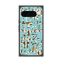 プレミアムスクエアケース with Pixelsnap［ ELLEgirl - ミックスロゴ - Pale blue ］