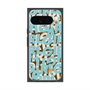 プレミアムスクエアケース with Pixelsnap［ ELLEgirl - ミックスロゴ - Pale blue ］
