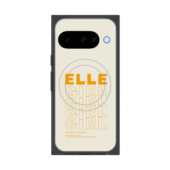 プレミアムスクエアケース with Pixelsnap［ ELLEgirl - ロゴ ］