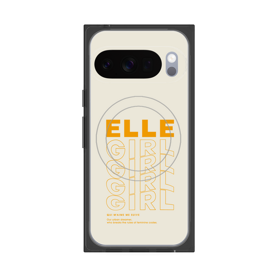 プレミアムスクエアケース with Pixelsnap［ ELLEgirl - ロゴ ］
