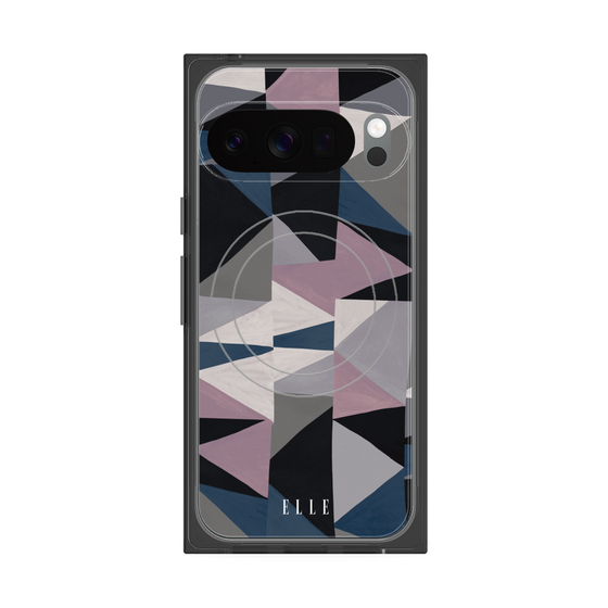 プレミアムスクエアケース with Pixelsnap［ ELLE - ペイント ］