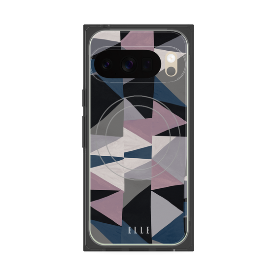 プレミアムスクエアケース with Pixelsnap［ ELLE - ペイント ］