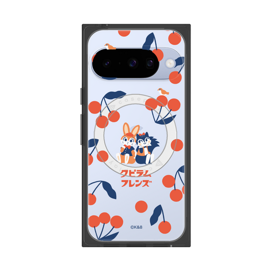 プレミアムスクエアケース with Pixelsnap［ クピラムフレンズ - チェリー ］