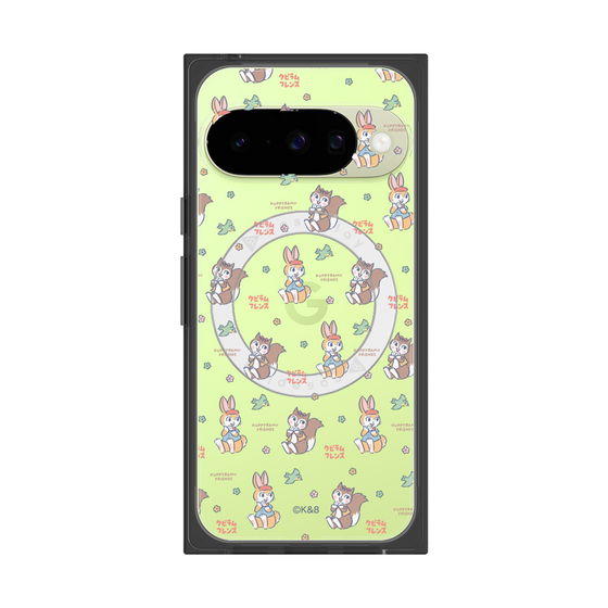 プレミアムスクエアケース with Pixelsnap［ クピラムフレンズ - フェイス ］