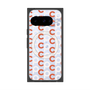 プレミアムスクエアケース with Pixelsnap［ オリジナル - CASEPLAYイニシャル総柄 - オレンジ ］