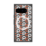 プレミアムスクエアケース with Pixelsnap［ オリジナル - CASEPLAYイニシャル総柄 - オレンジ ］