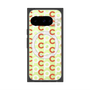 プレミアムスクエアケース with Pixelsnap［ オリジナル - CASEPLAYイニシャル総柄 - オレンジ ］