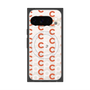 プレミアムスクエアケース with Pixelsnap［ オリジナル - CASEPLAYイニシャル総柄 - オレンジ ］