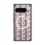 プレミアムスクエアケース with Pixelsnap［ オリジナル - CASEPLAYイニシャル総柄 - オレンジ ］