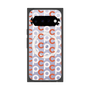 プレミアムスクエアケース with Pixelsnap［ オリジナル - CASEPLAYイニシャル総柄 - オレンジ ］