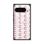 プレミアムスクエアケース with Pixelsnap［ オリジナル - CASEPLAYイニシャル総柄 - ピンク ］