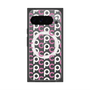 プレミアムスクエアケース with Pixelsnap［ オリジナル - CASEPLAYイニシャル総柄 - ピンク ］