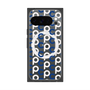 プレミアムスクエアケース with Pixelsnap［ オリジナル - CASEPLAYイニシャル総柄 - ネイビー ］