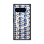 プレミアムスクエアケース with Pixelsnap［ オリジナル - CASEPLAYイニシャル総柄 - ネイビー ］