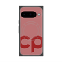 プレミアムスクエアケース with Pixelsnap［ オリジナル - CASEPLAYイニシャル - レッド ］