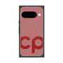 プレミアムスクエアケース with Pixelsnap［ オリジナル - CASEPLAYイニシャル - レッド ］