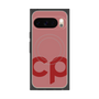 プレミアムスクエアケース with Pixelsnap［ オリジナル - CASEPLAYイニシャル - レッド ］