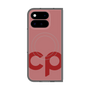 プレミアムスクエアケース with Pixelsnap［ オリジナル - CASEPLAYイニシャル - レッド ］