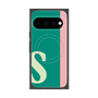 プレミアムスクエアケース with Pixelsnap［ オリジナル - initial color line - S green ］
