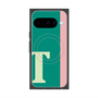 プレミアムスクエアケース with Pixelsnap［ オリジナル - initial color line - T green ］