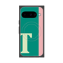 プレミアムスクエアケース with Pixelsnap［ オリジナル - initial color line - T green ］